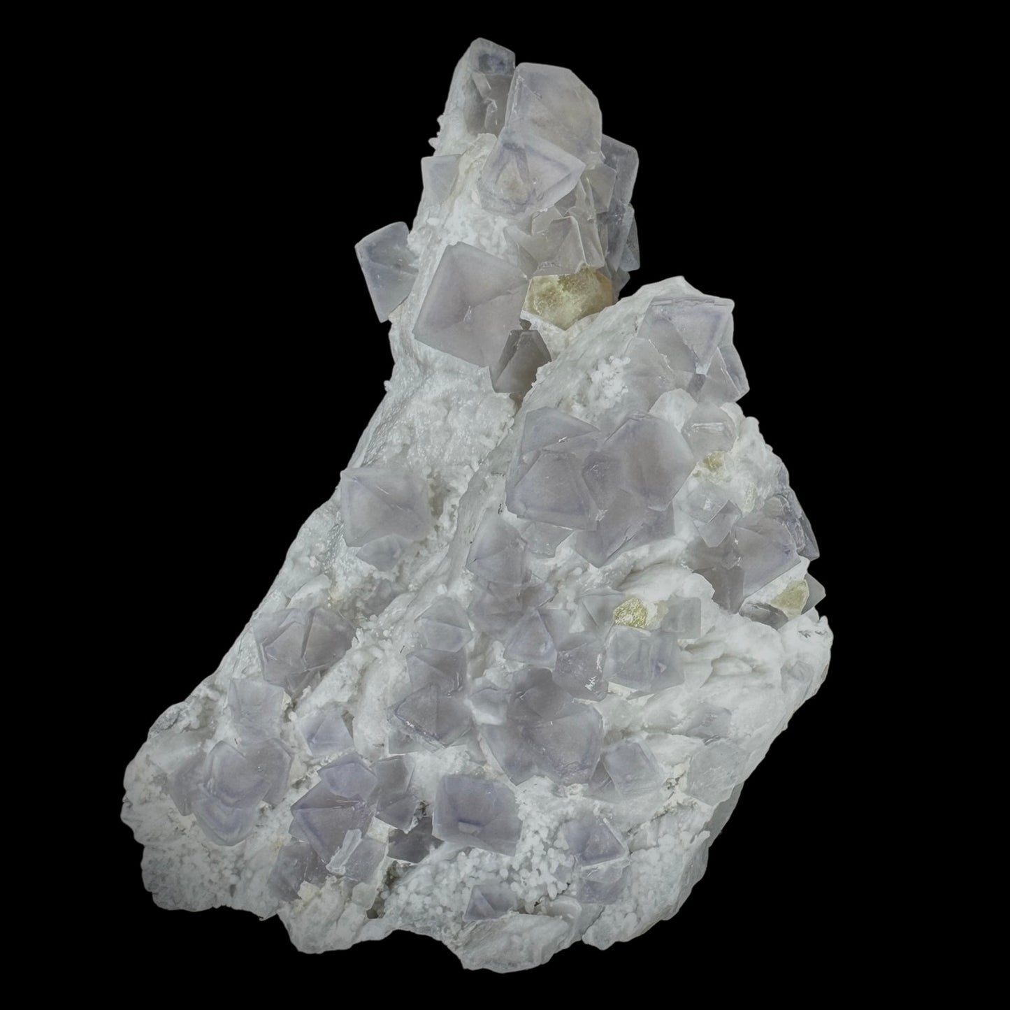 Fluorite on Candle Quartz