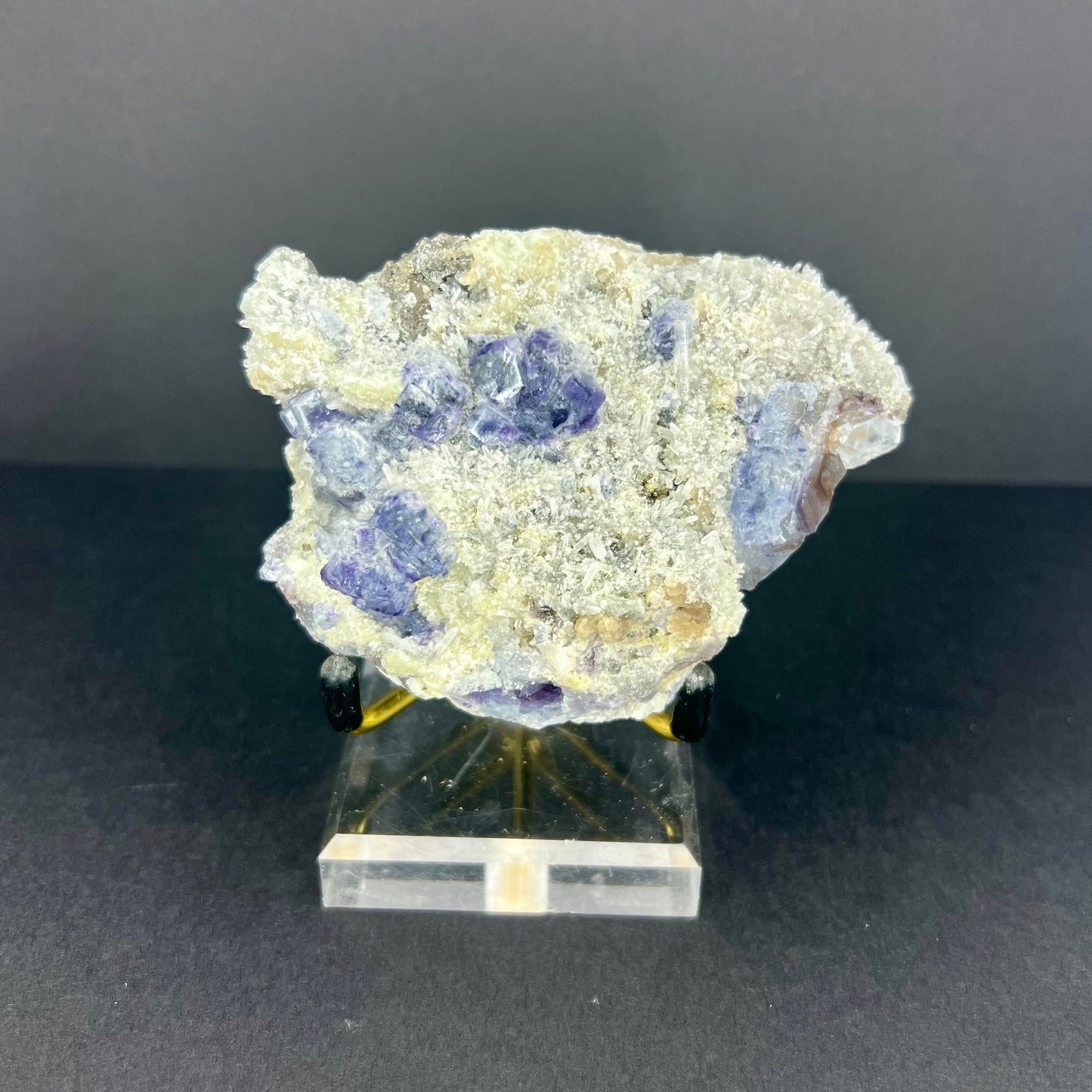 Tanzanite Fluorite w/ Pyrite