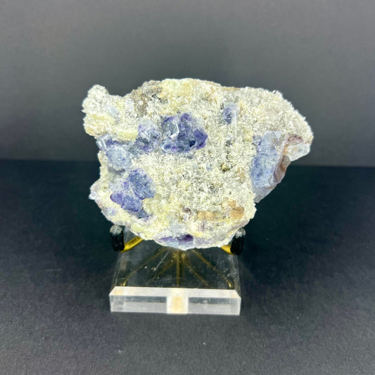 Tanzanite Fluorite w/ Pyrite