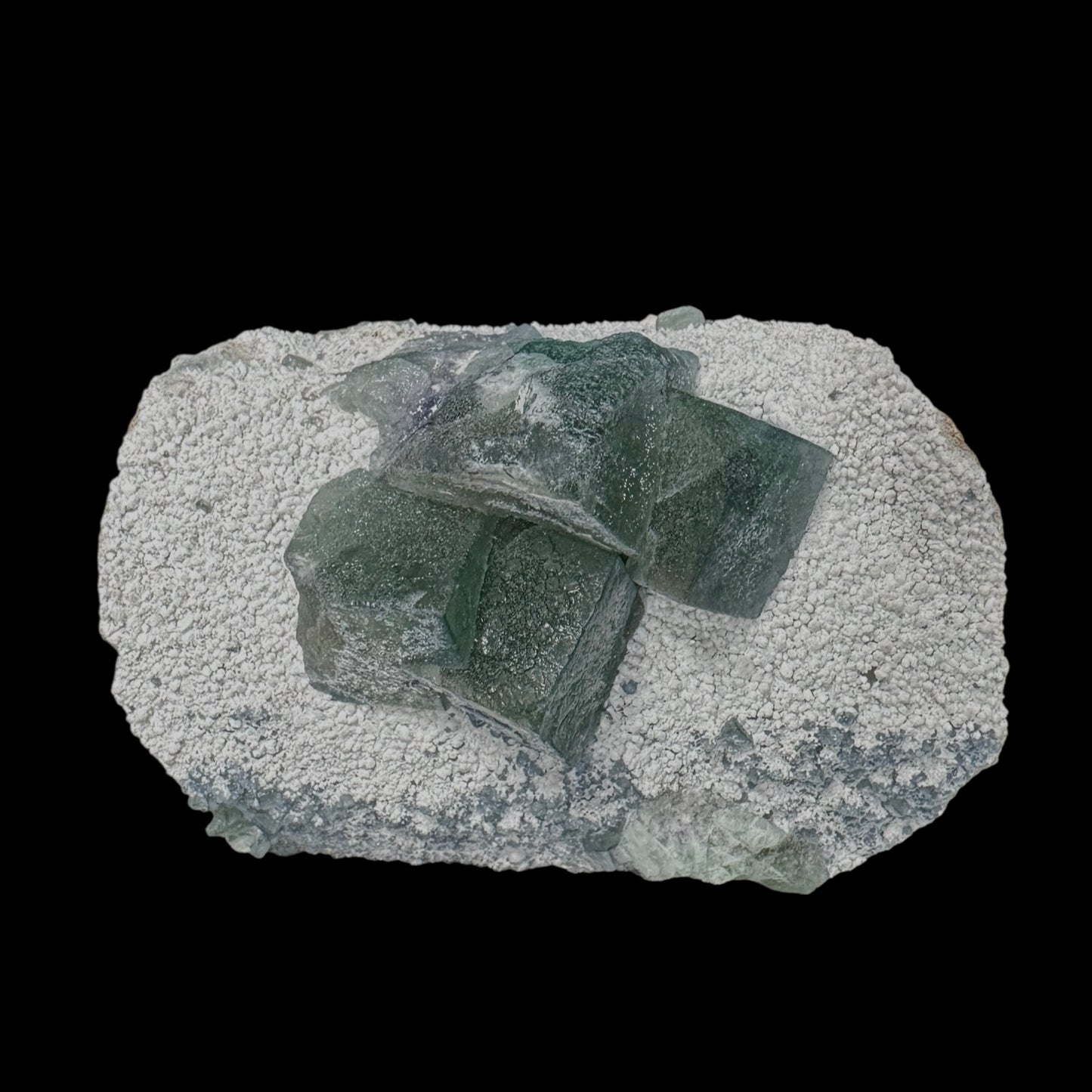 Fluorite Cubes on Matrix