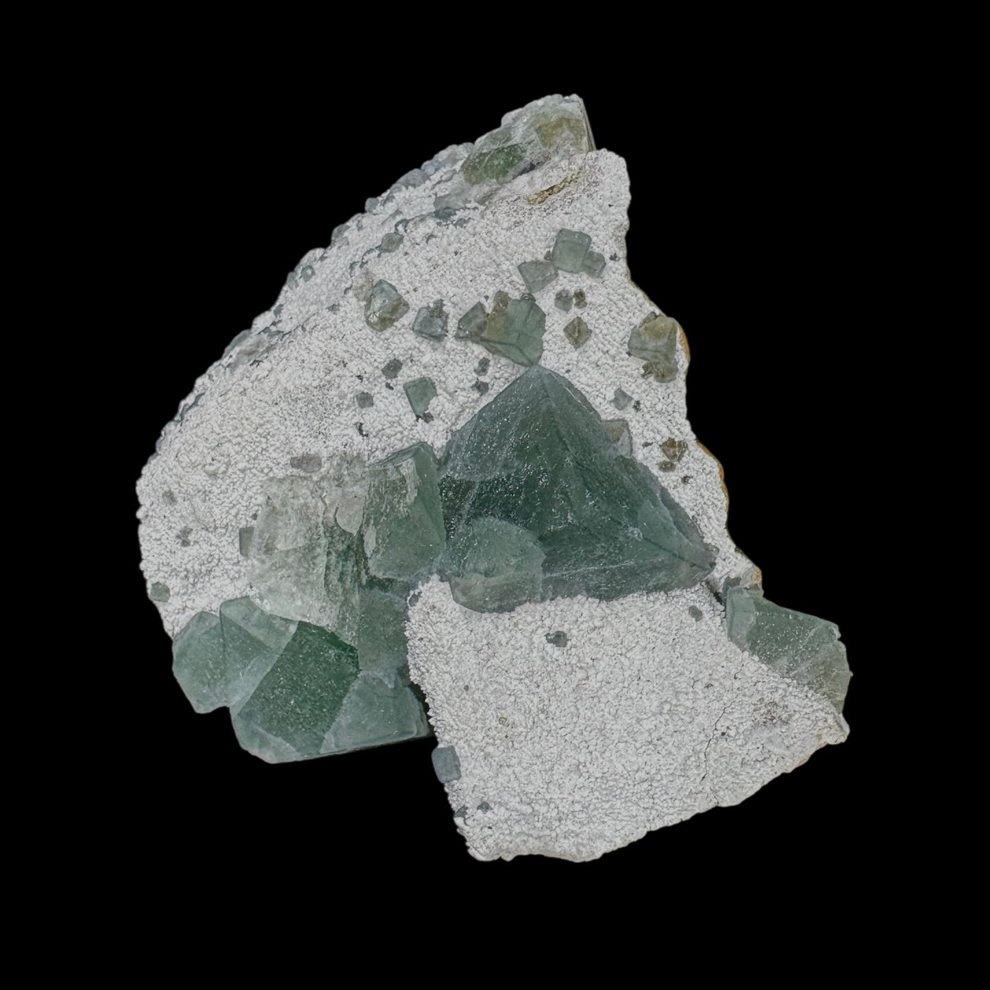 Fluorite Cubes on Matrix
