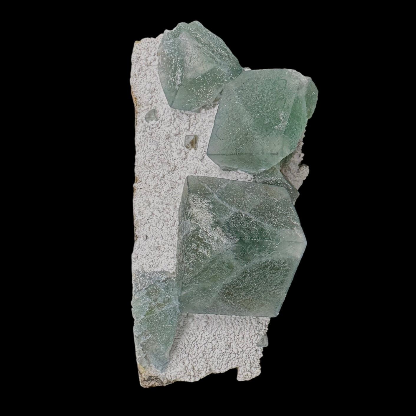 Fluorite Cubes on Matrix