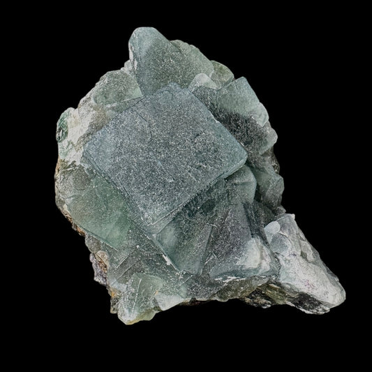 Fluorite Cubes on Matrix