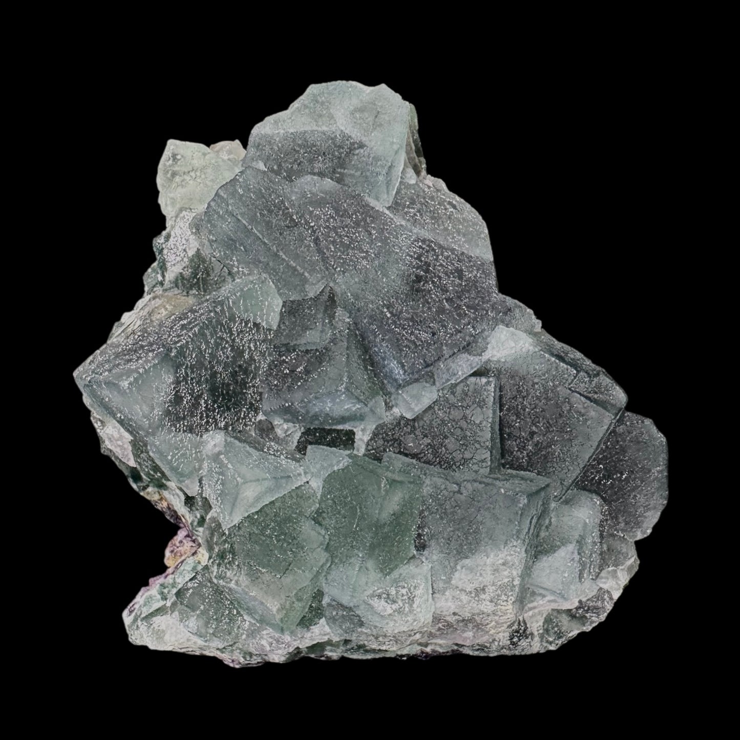 Fluorite Cubes on Matrix