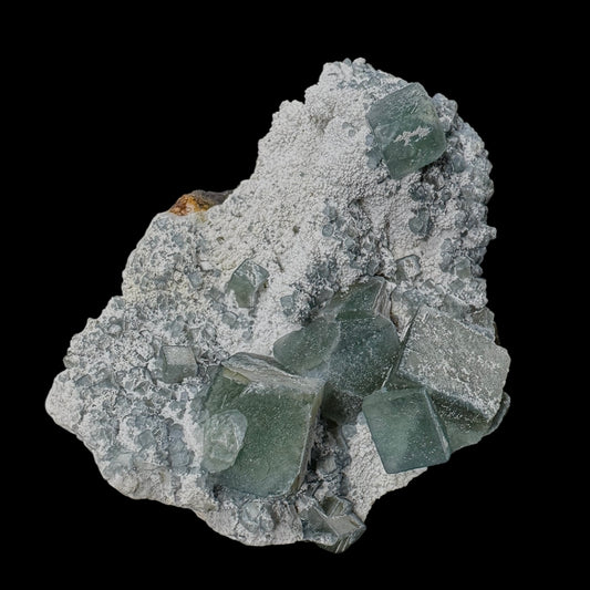 Fluorite Cubes on Matrix