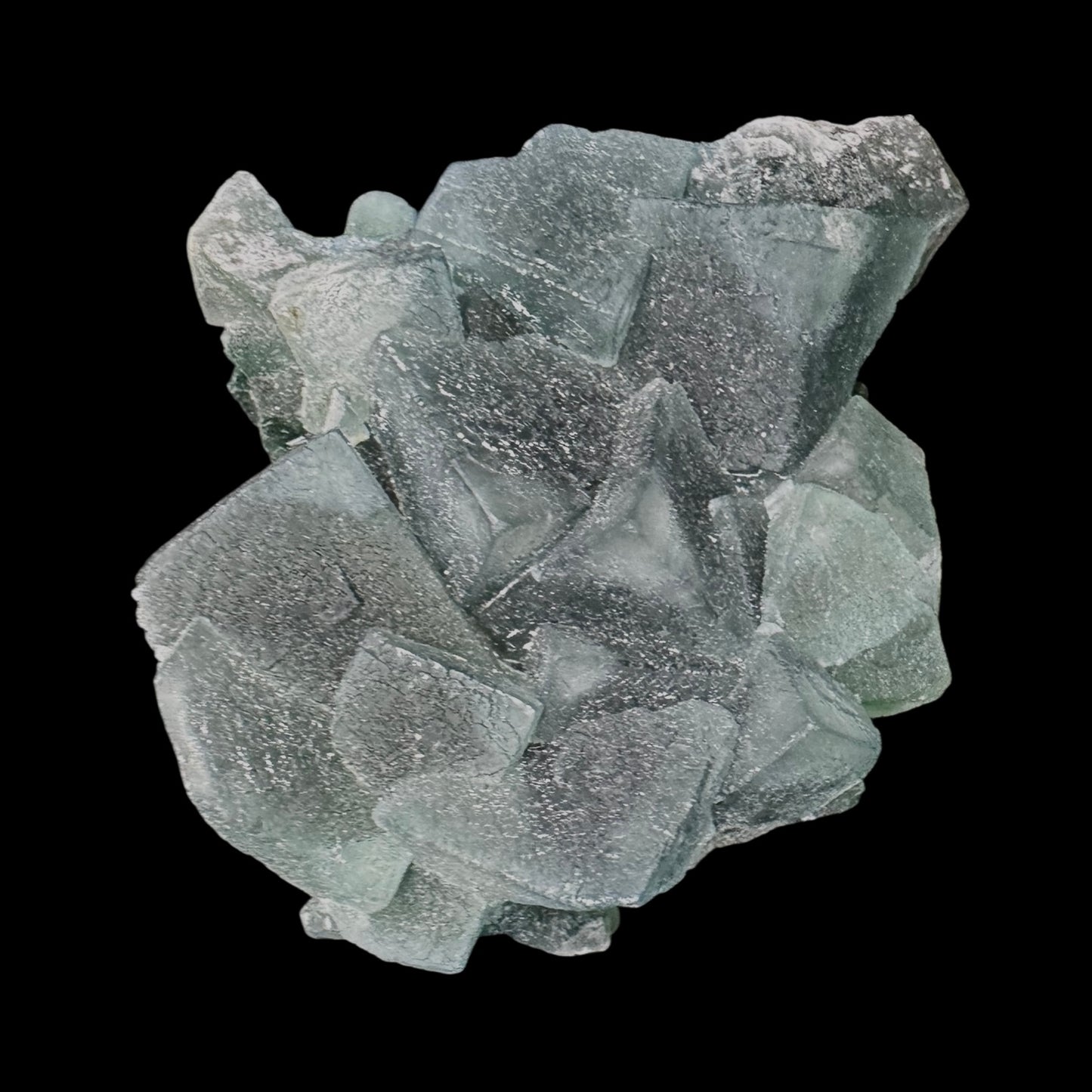 Fluorite Cubes on Matrix