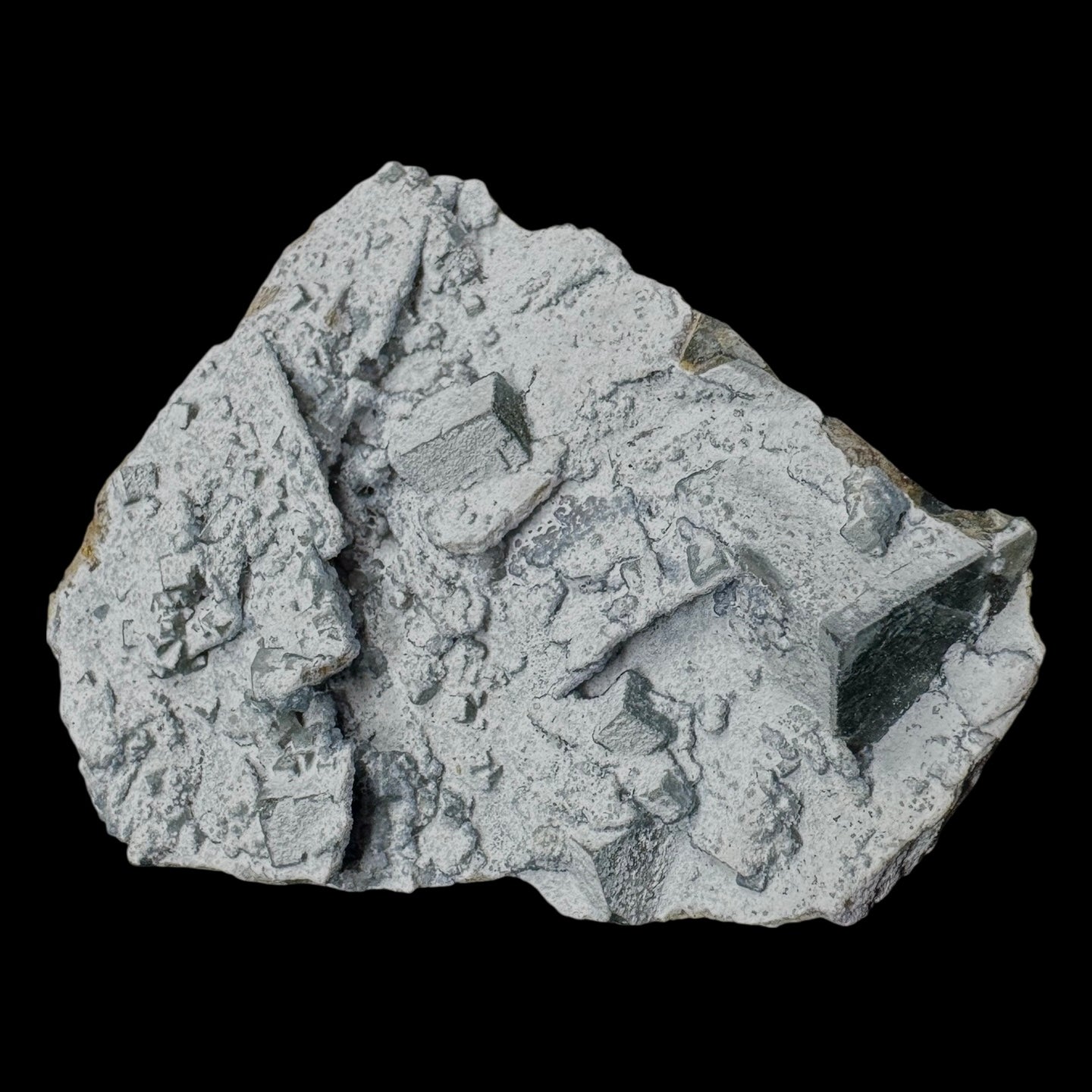 Fluorite Cubes on Matrix