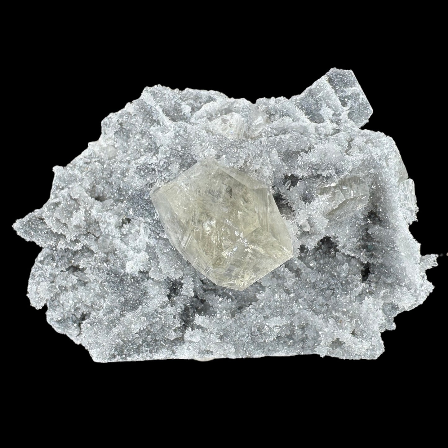 Sugar Quartz With Yellow Calcite