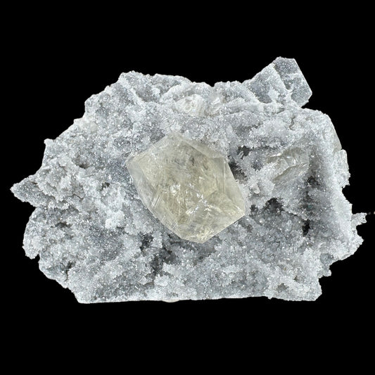 Sugar Quartz With Yellow Calcite