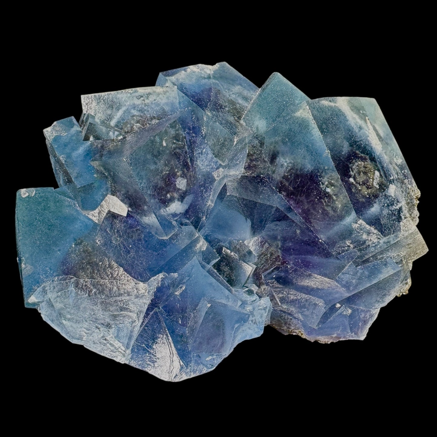 Fluorite Blue with Pyrite