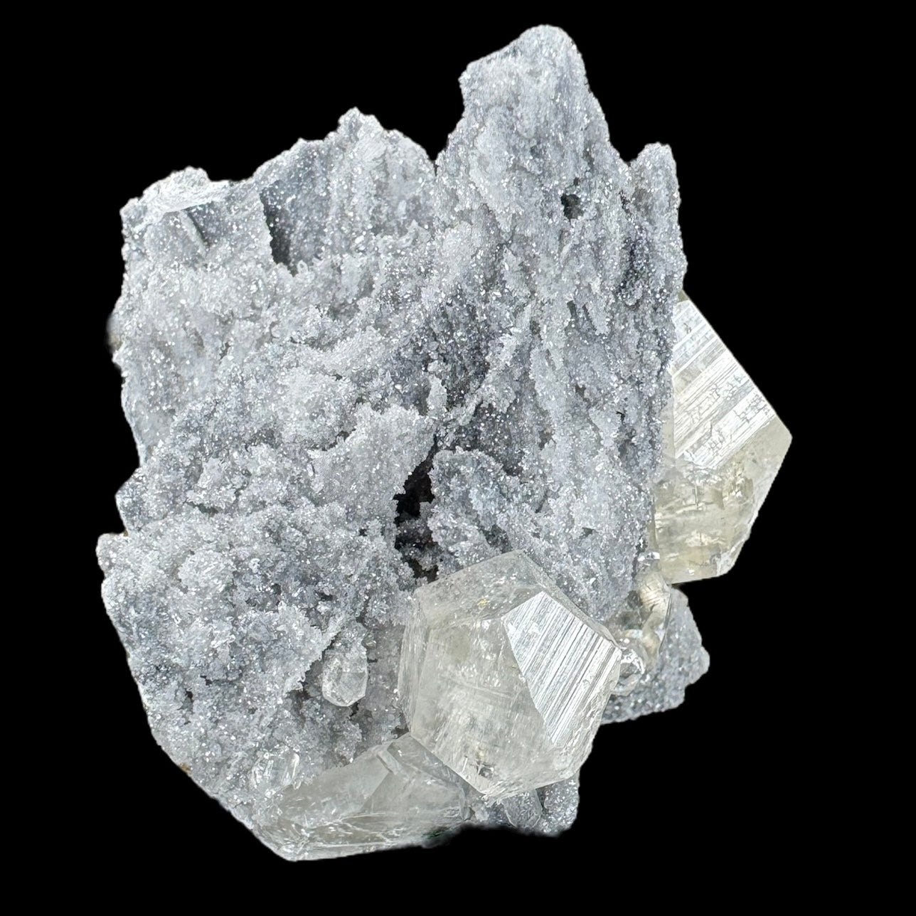 Sugar Quartz With Yellow Calcite