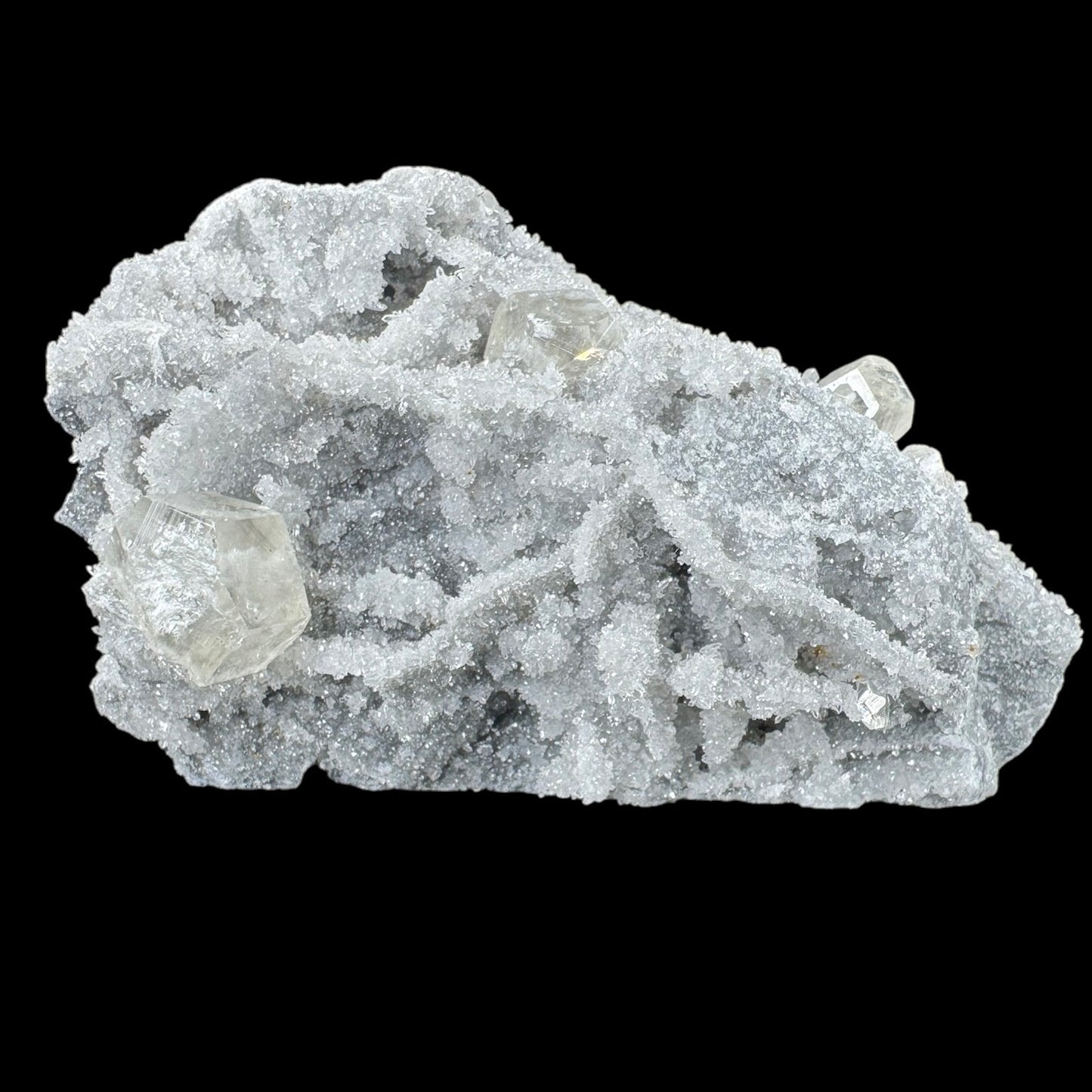 Sugar Quartz With Yellow Calcite