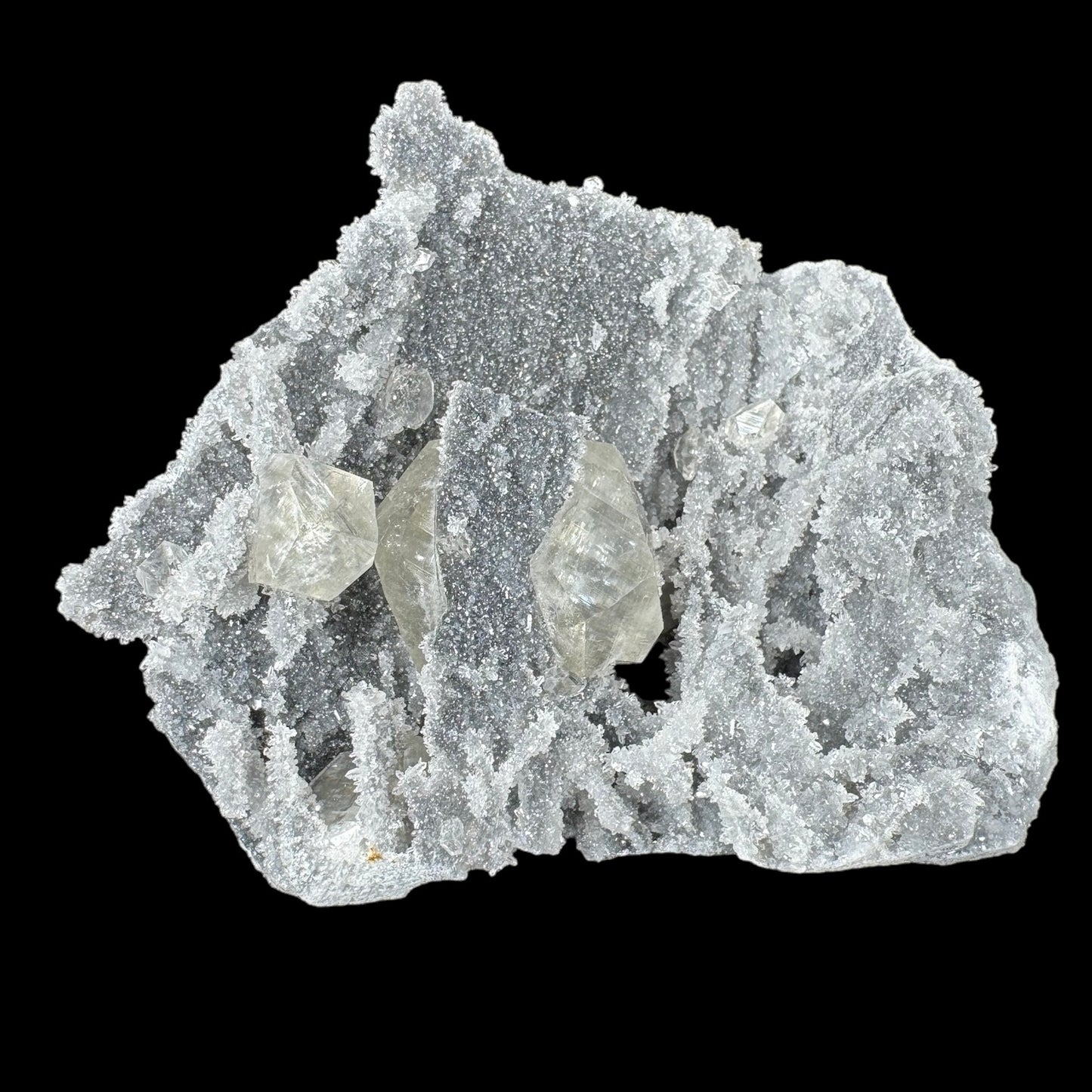 Sugar Quartz With Yellow Calcite