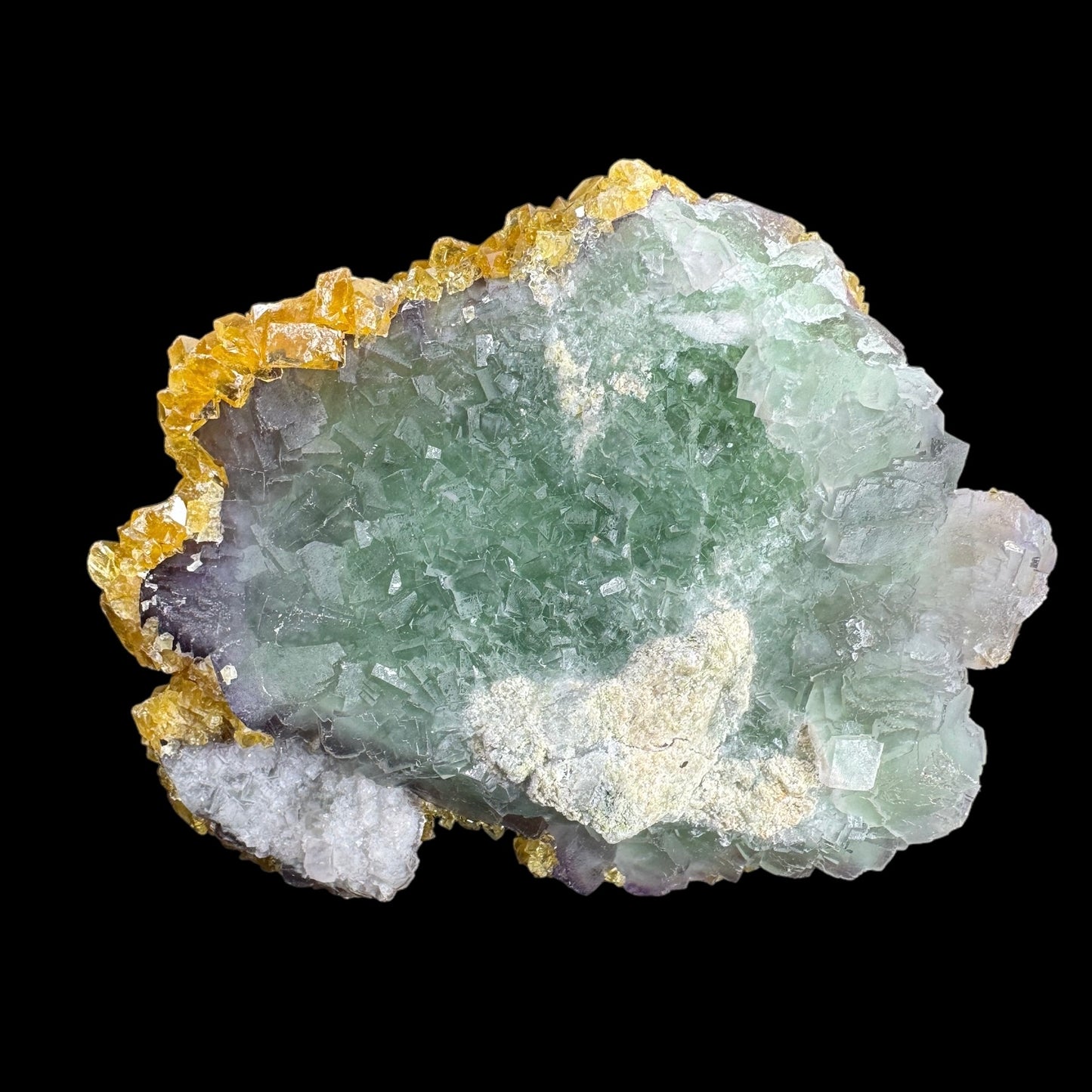 Barite w/ Green Fluorite