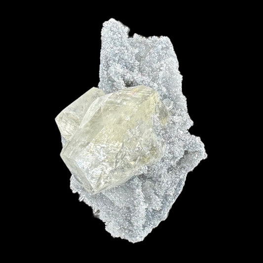 Sugar Quartz With Yellow Calcite