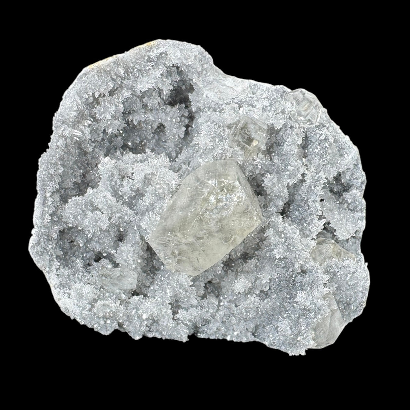 Sugar Quartz With Yellow Calcite