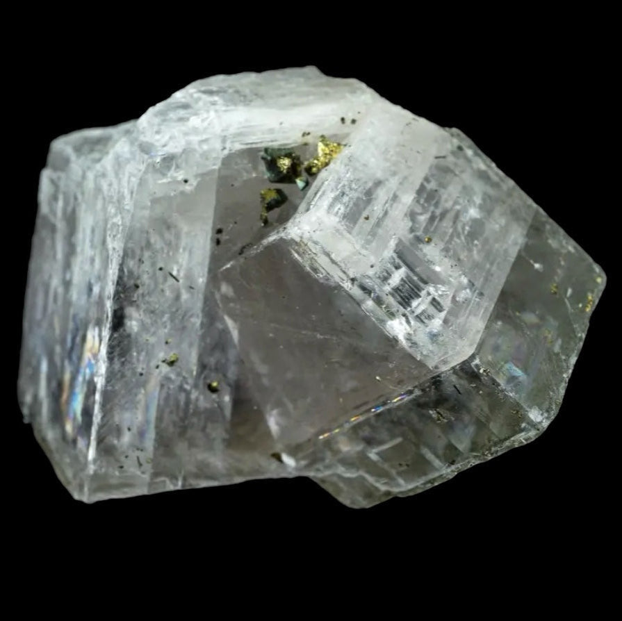 Iceland Spar with Chalcopyrite