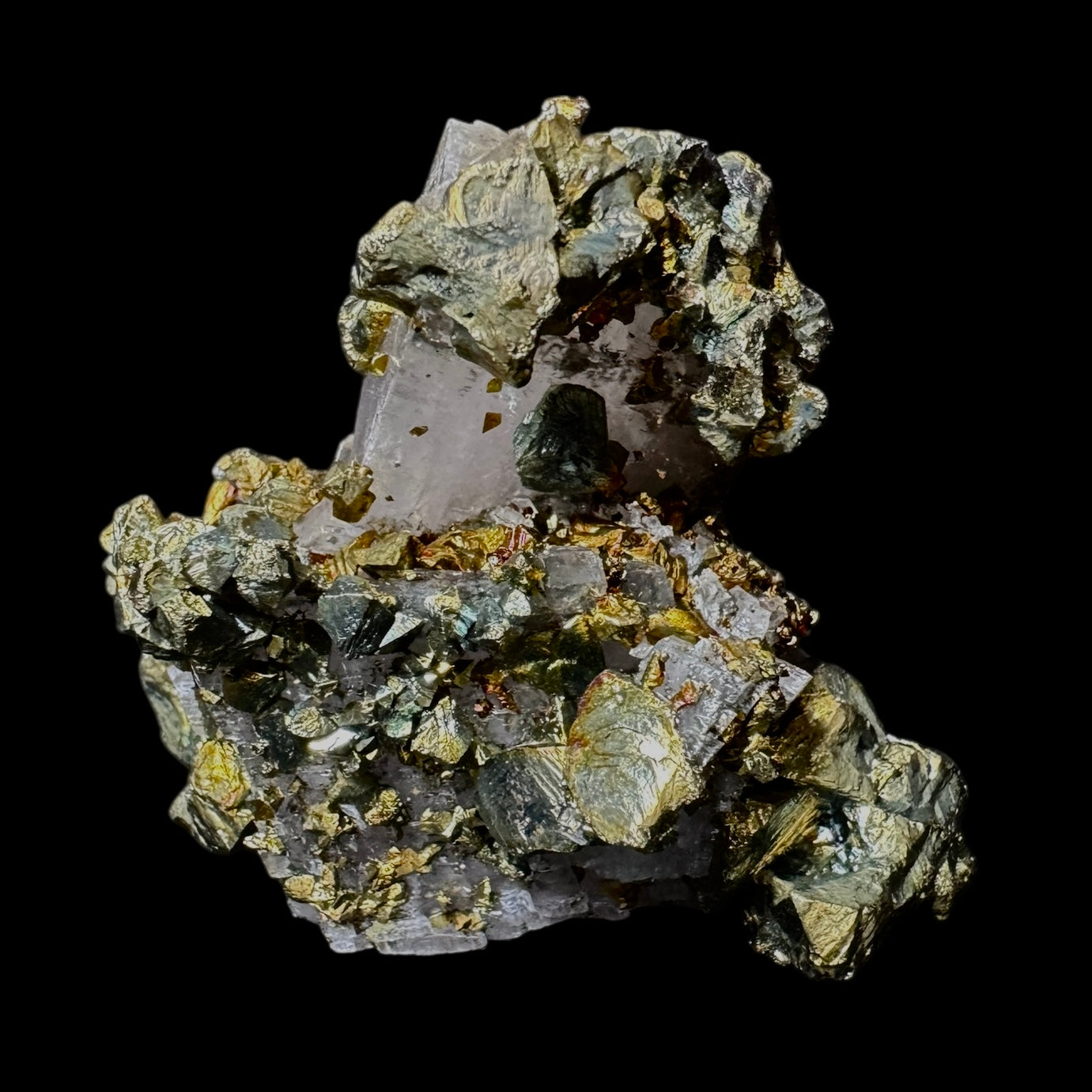 Iceland Spar with Chalcopyrite