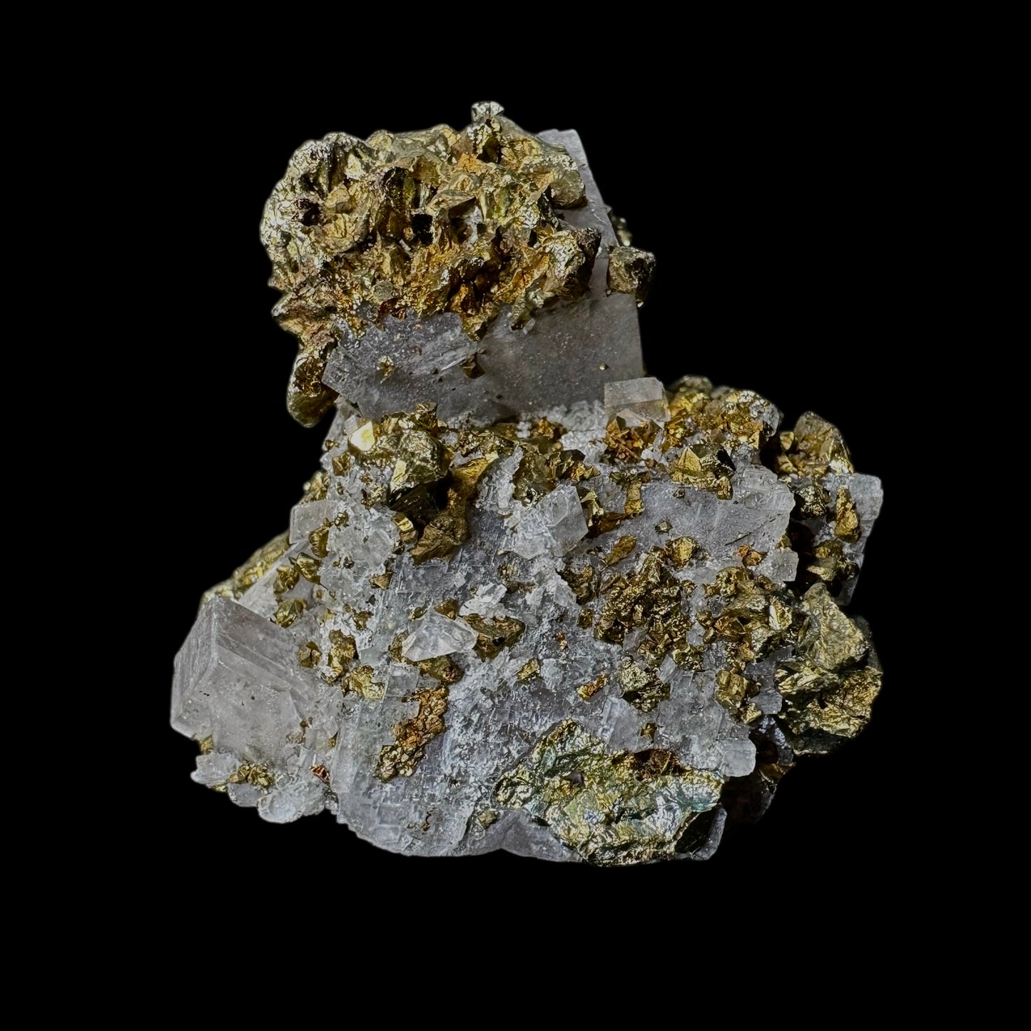 Iceland Spar with Chalcopyrite