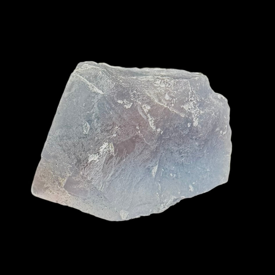 Blue Octahedral Fluorite w/ Pink Phantom