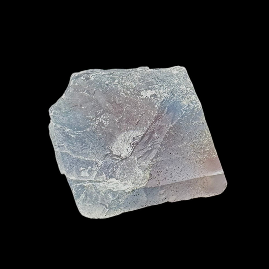 Blue Octahedral Fluorite w/ Pink Phantom