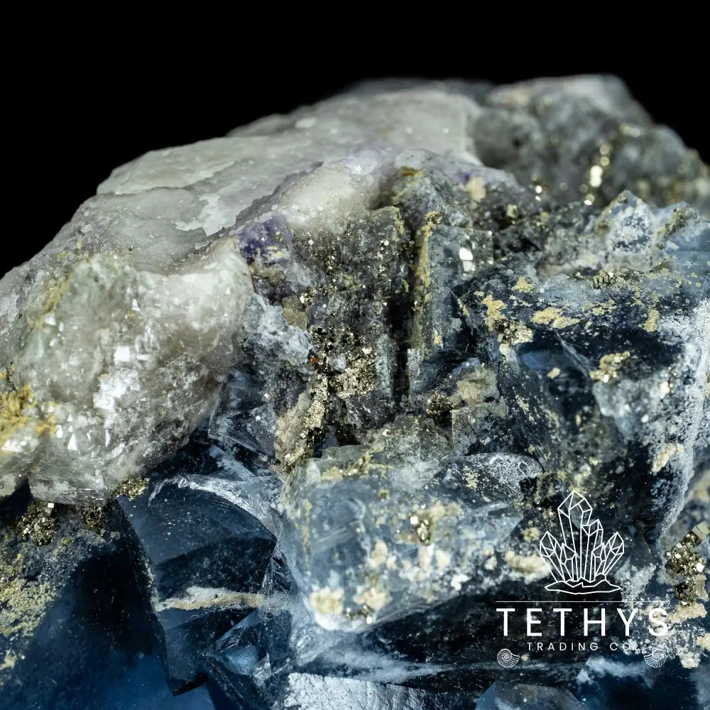 Fluorite Blue With Pyrite Wysiwyg