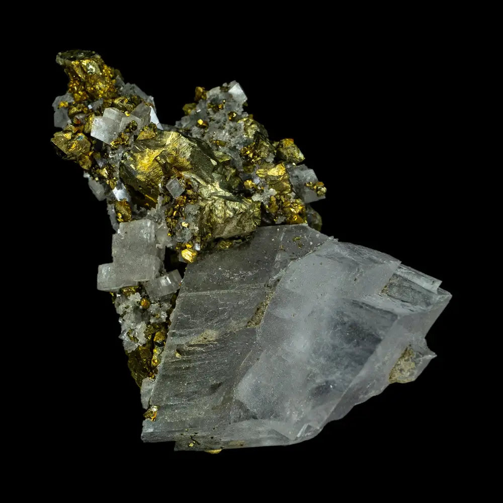 Iceland Spar With Chalcopyrite Wysiwyg